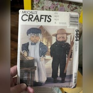 McCall's Crafts Pattern 5464 Grandma and Grandpa McCall Doll and Clothes Pattern